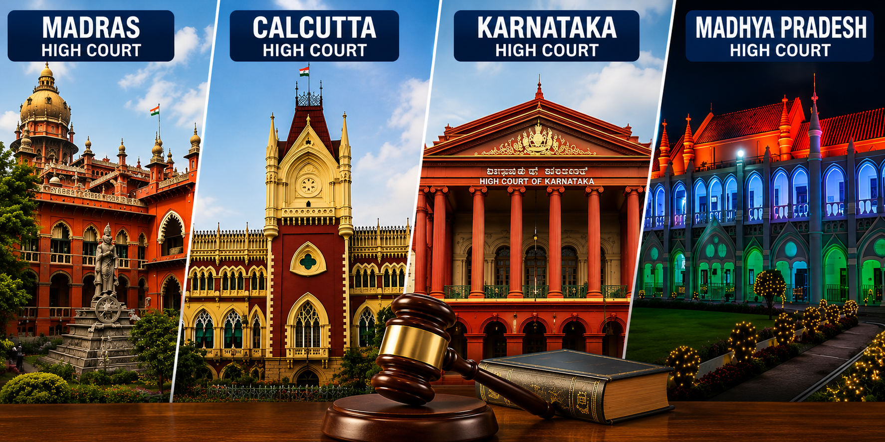 Central Government Notifies Appointment of 30 Judges Across Madras, Calcutta, Karnataka & Madhya Pradesh High Courts