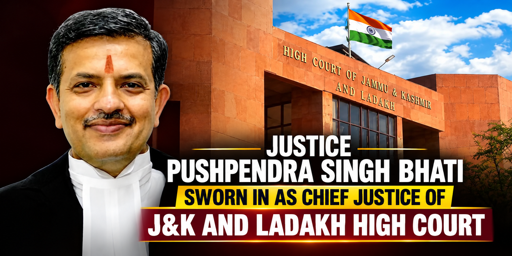 Justice Pushpendra Singh Bhati Sworn In As Chief Justice Of J&K And Ladakh High Court