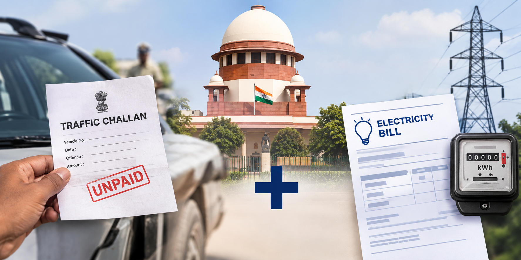 ‘Add Unpaid Traffic Challans To Electricity Bills’: Supreme Court Suggests Recovery Mechanism