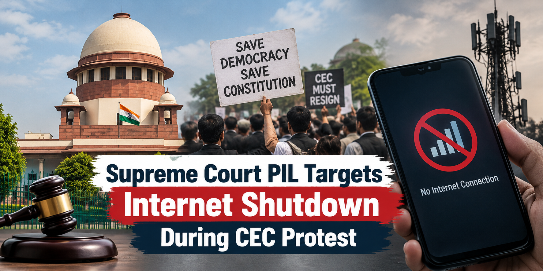Supreme Court PIL Targets Internet Shutdown During CEC Protest
