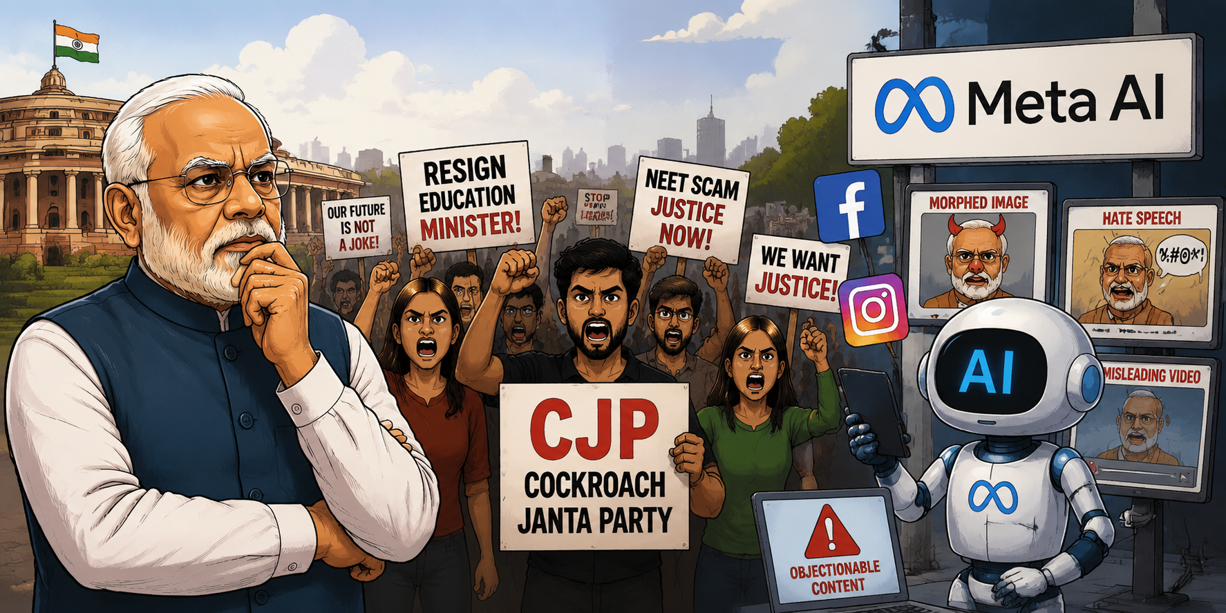 Meta India Head Booked Over Alleged Posts Targeting PM Modi During CJP Protests